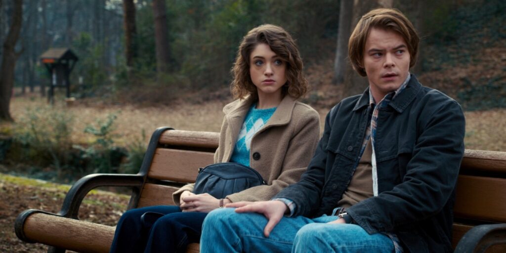 Jonathan Byers and Nancy in 'Stranger Things' (Image: Netflix)