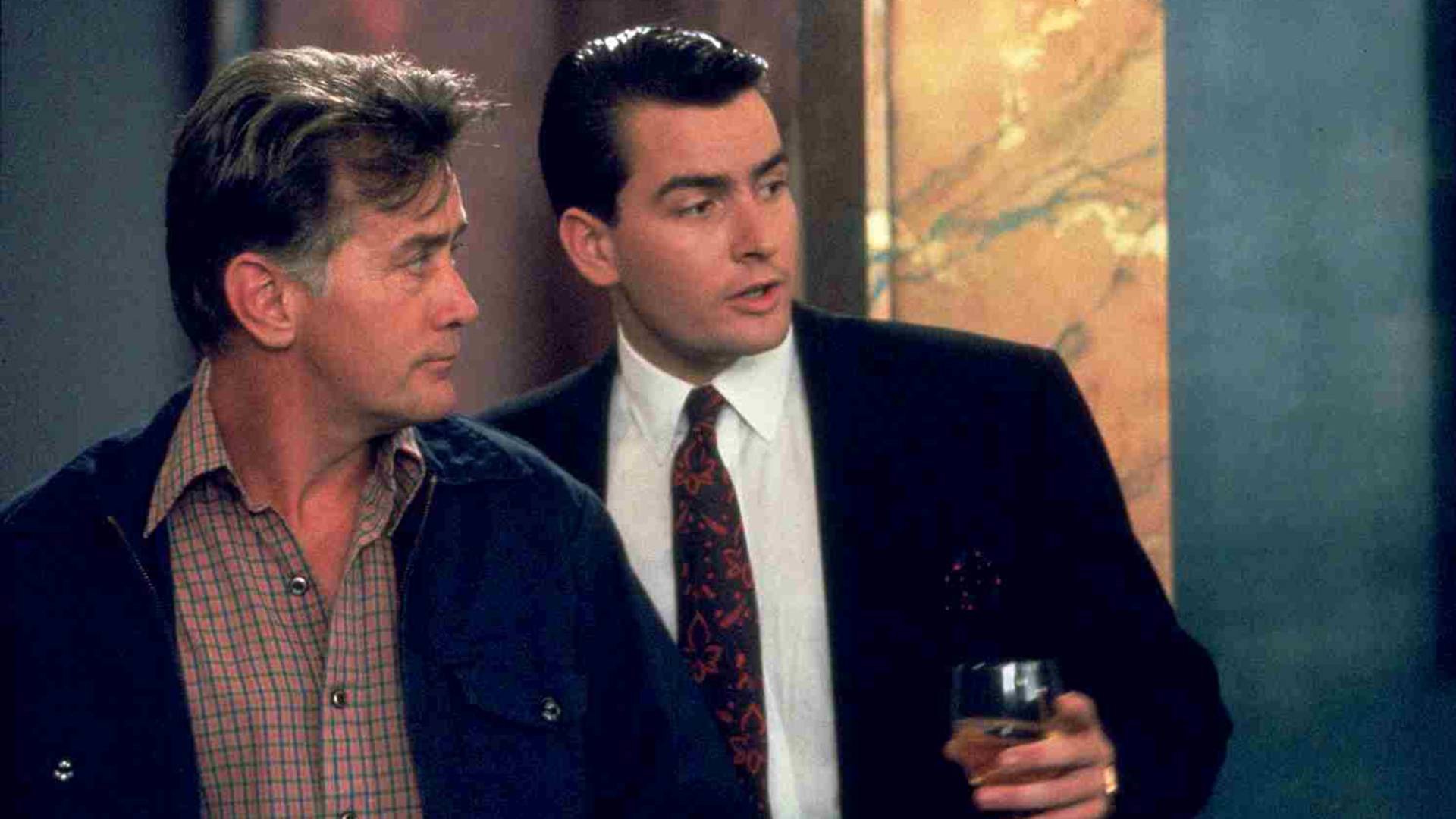 Martin and Charlie Sheen - Wall Street (1987)