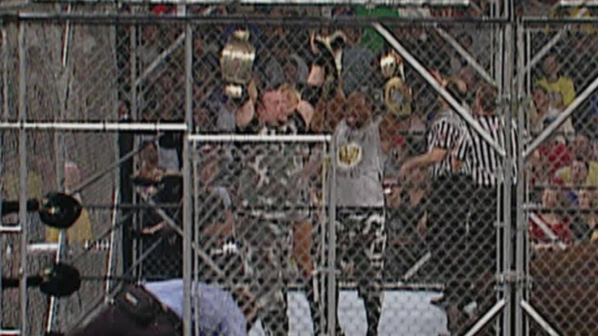 8.⁠ ⁠The Dudley Boyz vs. The Hardy Boyz (Survivor Series 2001)