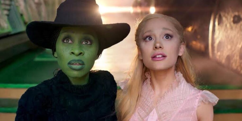 Cynthia Ervio and Ariana Grande in 'Wicked' (Image: Universal Pictures)