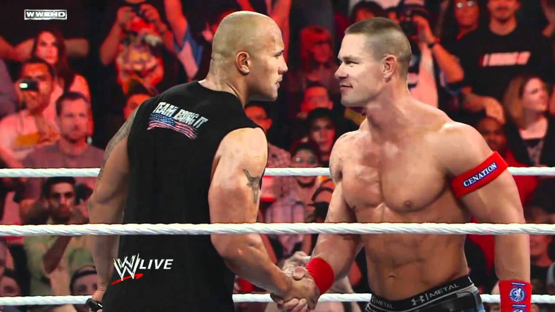 1- Face off with The Rock after WrestleMania 27 (April 4, 2011)