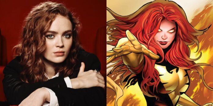 Sadie Sink and Jean Grey (Image: instagram @sadiesink, Marvel))