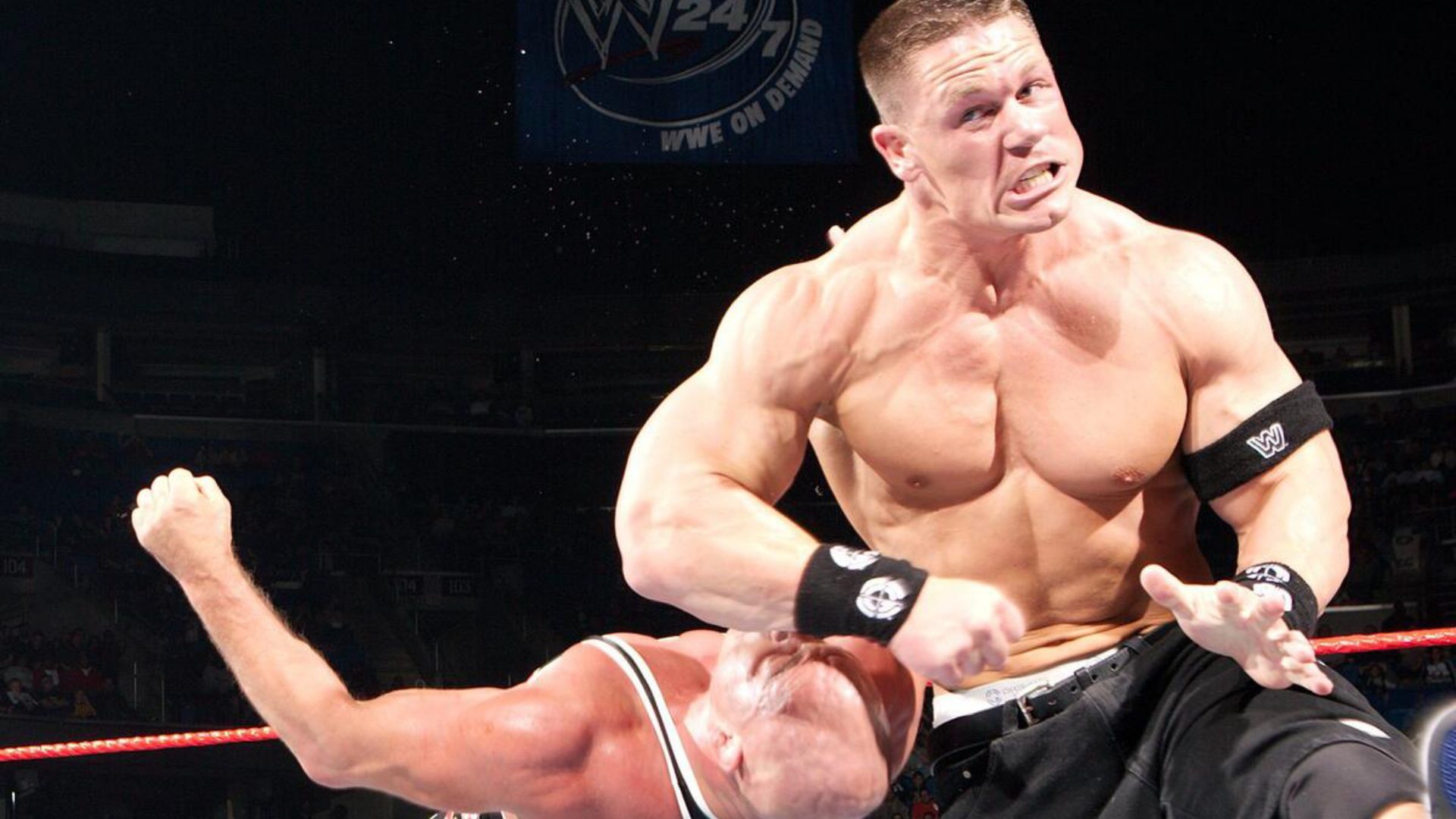 5- WWE Championship Defense vs. Kurt Angle (2005)