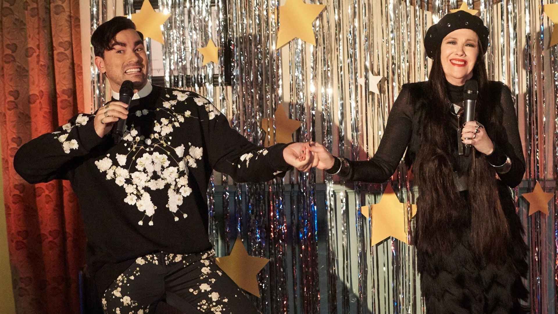 Moira and David’s Christmas Medley Was Going To Be A Solo Act