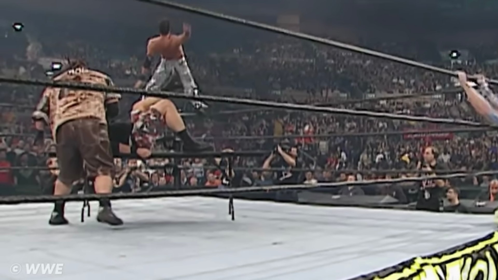 8.⁠ ⁠Rico and Jeff Hardy at Survivor Series 2002