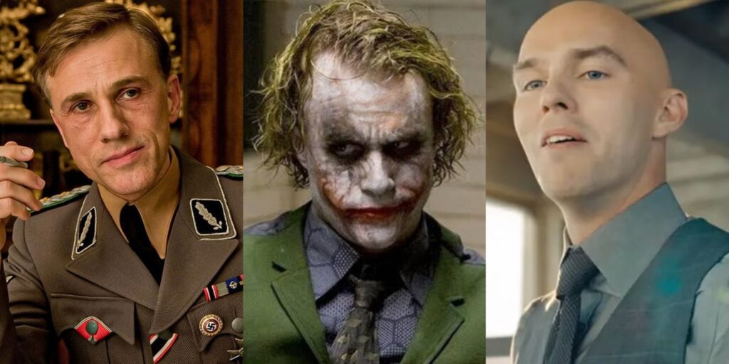 Hans Landa, Joker, and Lex Luthor (Image: Warner Bros, Universal Pictures)