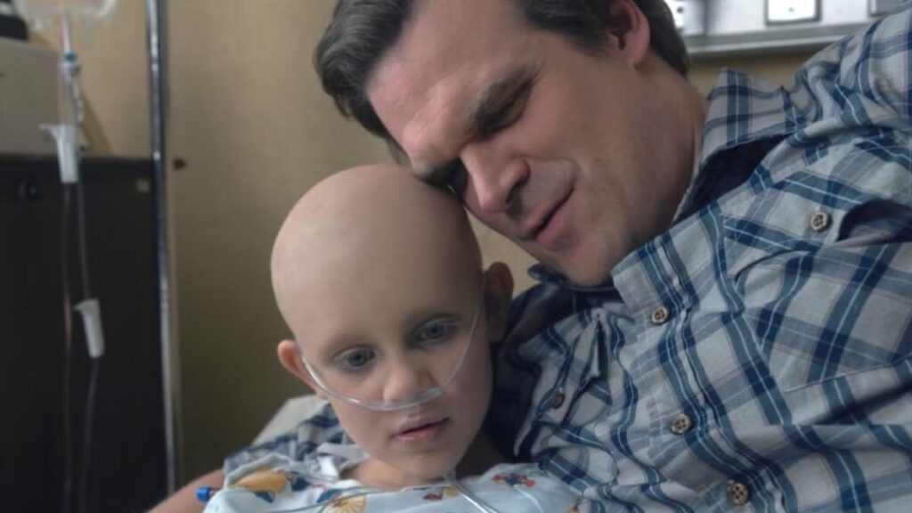 Jim Hopper and Sara in Stranger Things, Season 5