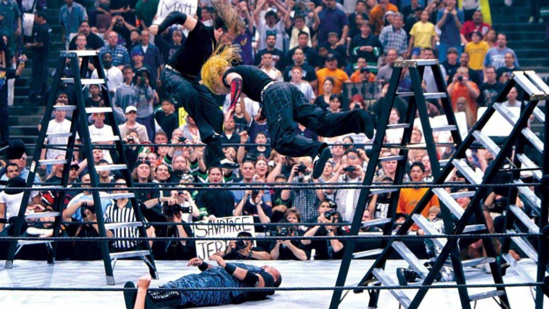 4- Edge & Christian, Hardys, & Dudleyz at WrestleMania 2000