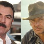 Tom Selleck and Harrison Ford as Indiana Jones