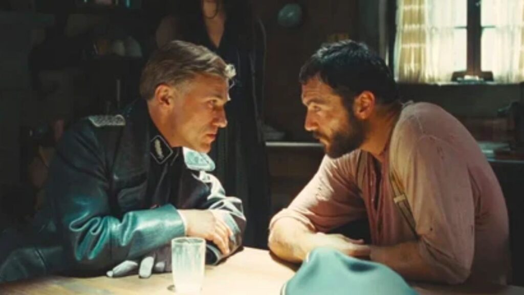 The opening farmhouse scene in 'Inglorious Basterds'