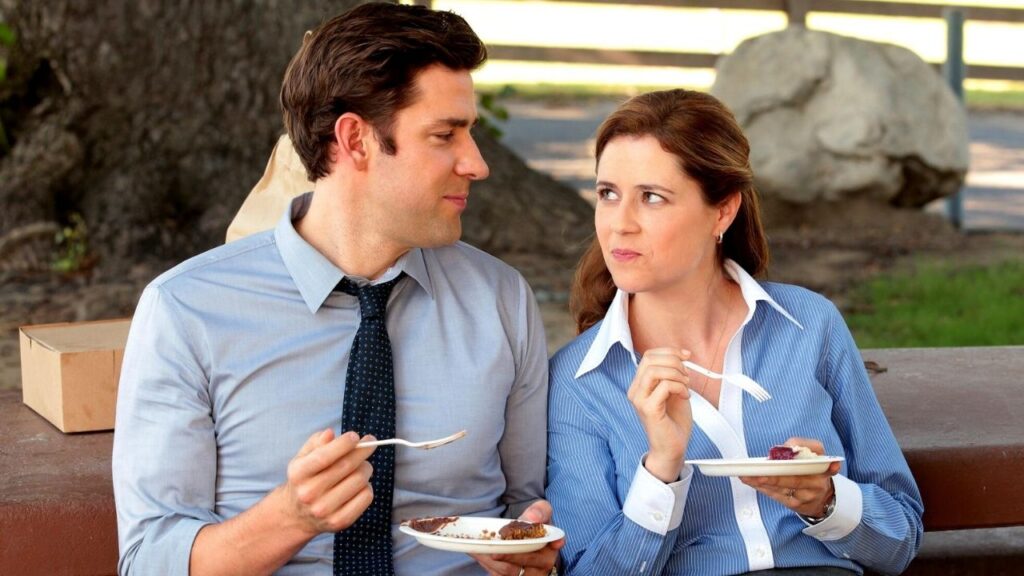 Jim and Pam from 'The Office'