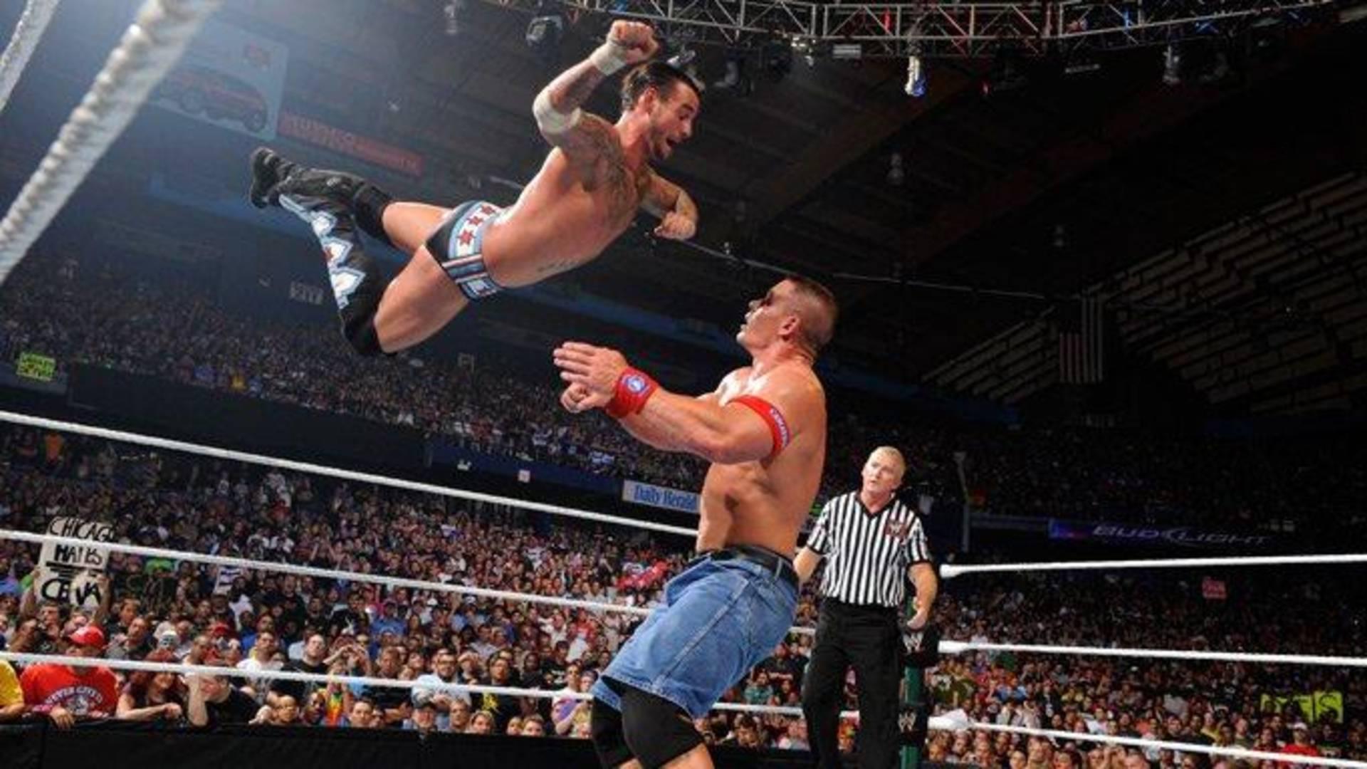 1- WWE Championship match against CM Punk at Money In The Bank 2011