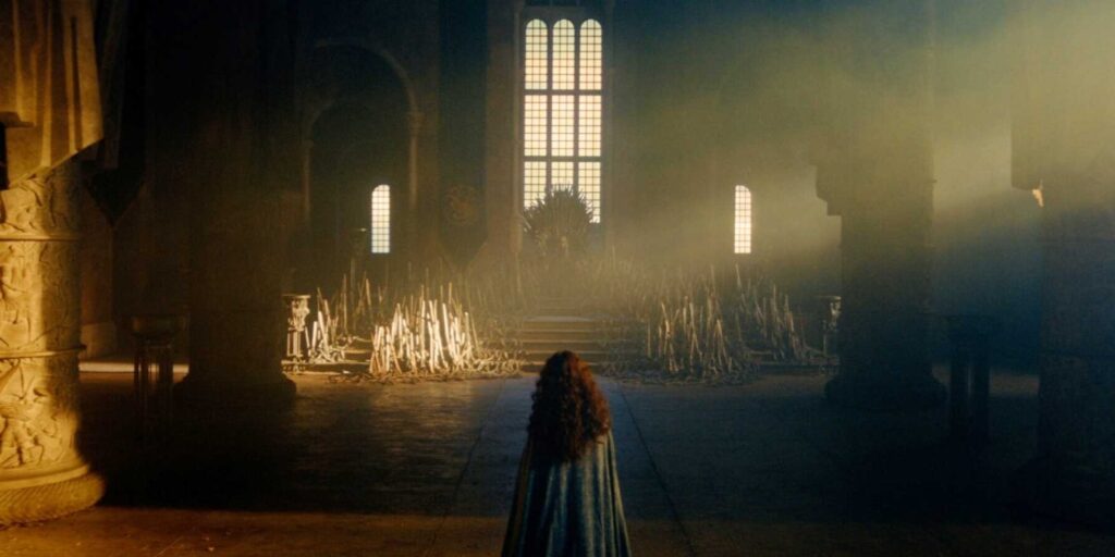 Aemond and Alicent in 'House of the Dragon' season 3 (Image: HBO)