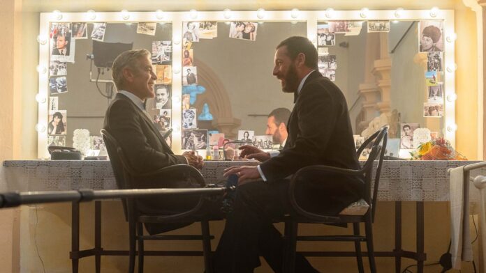 Jay Kelly and Adam Sandler in Jay Kelly Jay Kelly and Adam Sandler in Jay Kelly