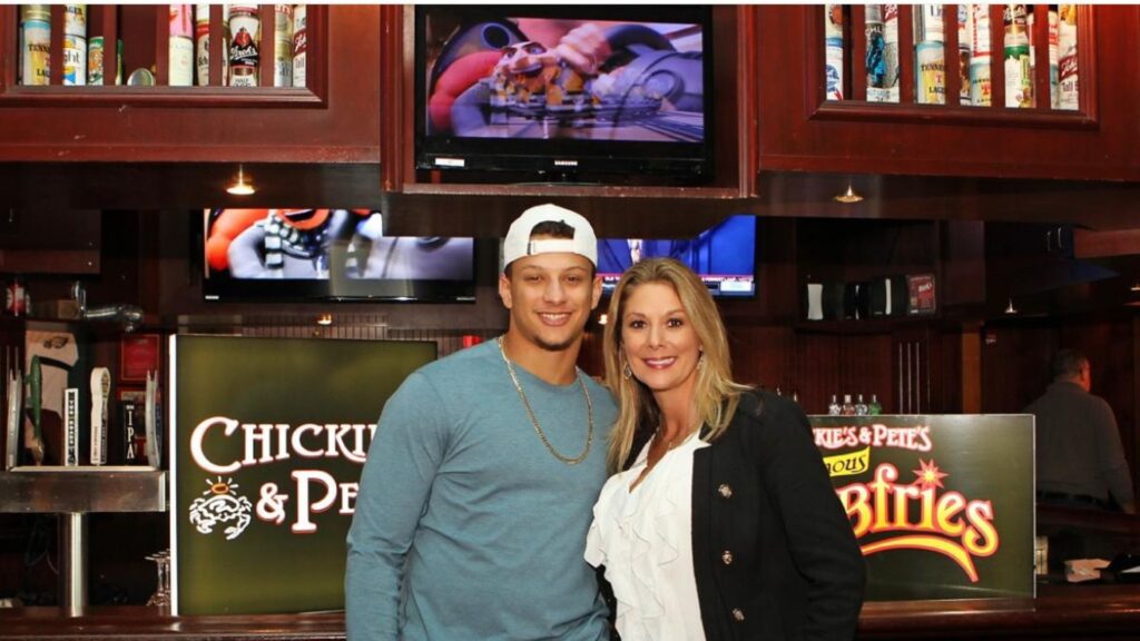 Patrick Mahomes with Randi Mahomes