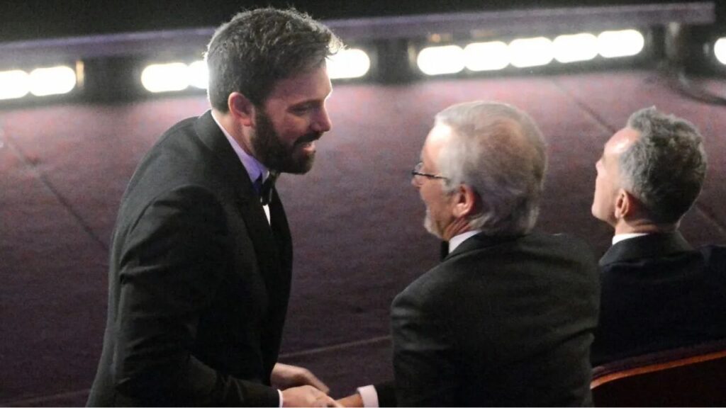 Steven Spielberg and Ben Affleck