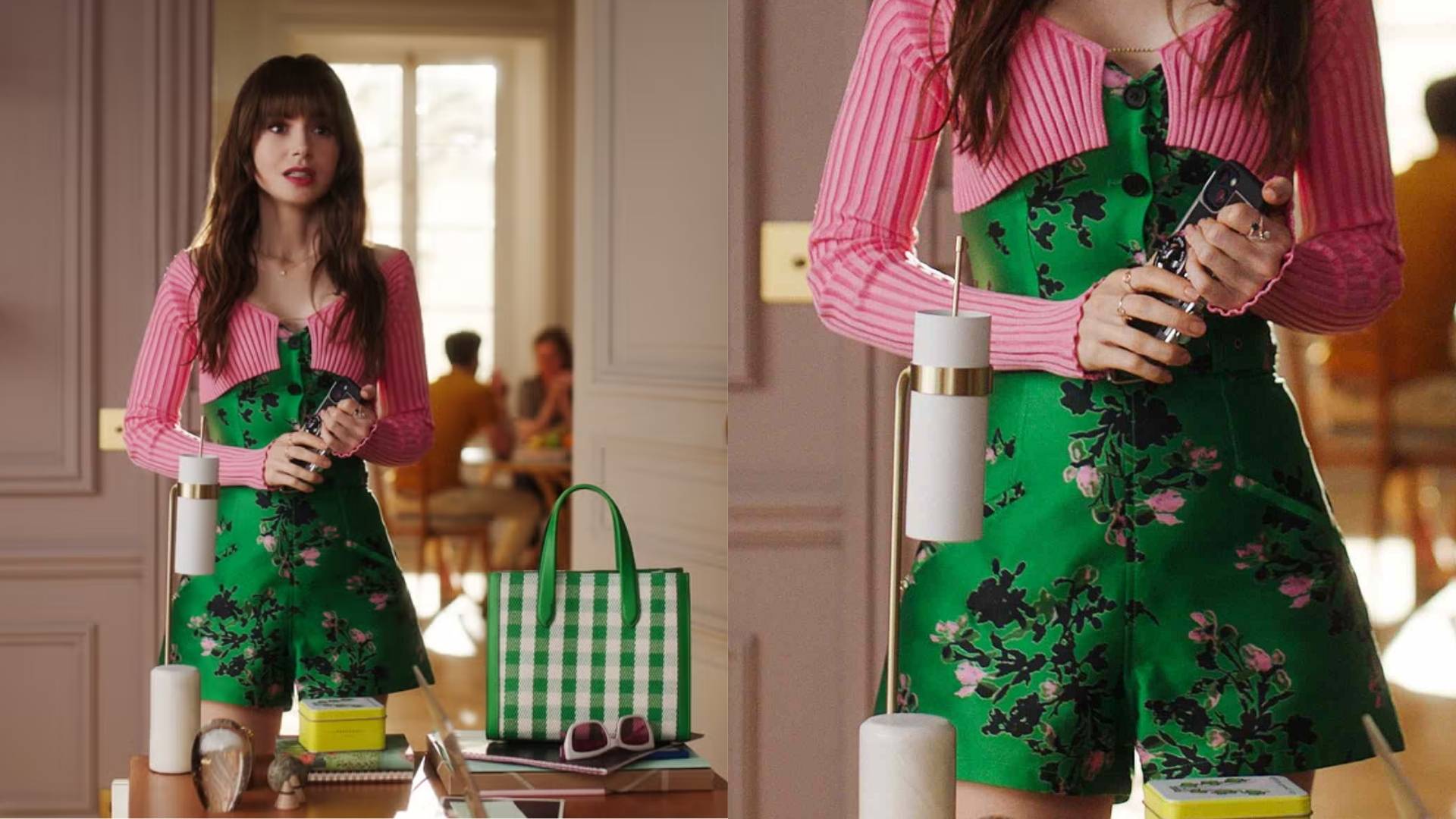 Polypocket Jumpsuit with Jacquemus Cardigan