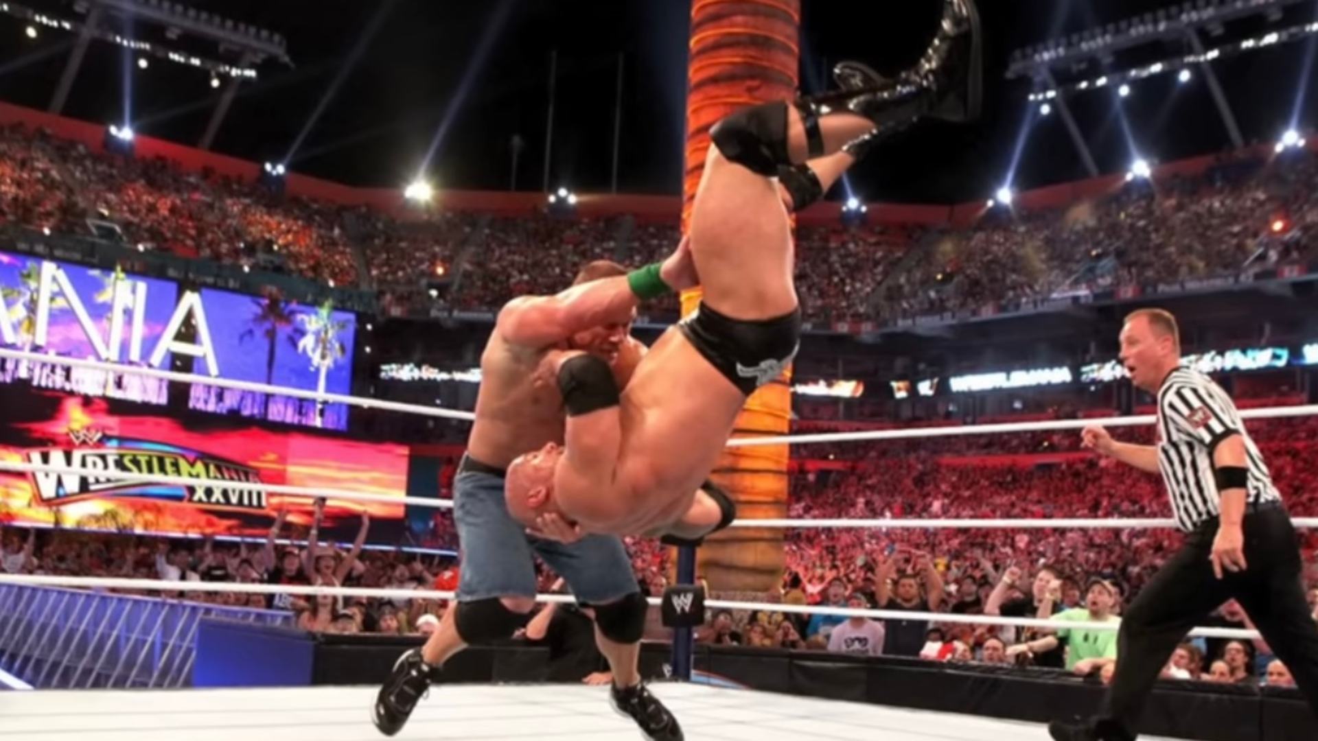 6.⁠ ⁠The Rock Kicks Out of John Cena’s Attitude Adjustment