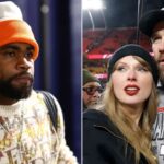 Taylor Swift, Travis Kelce and Clyde Edwards-Helaire