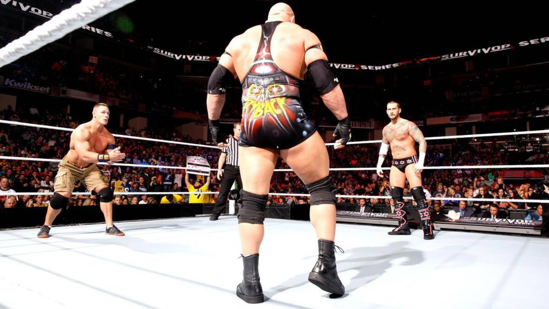 10- CM Punk vs. Ryback vs. John Cena (Survivor Series 2012)