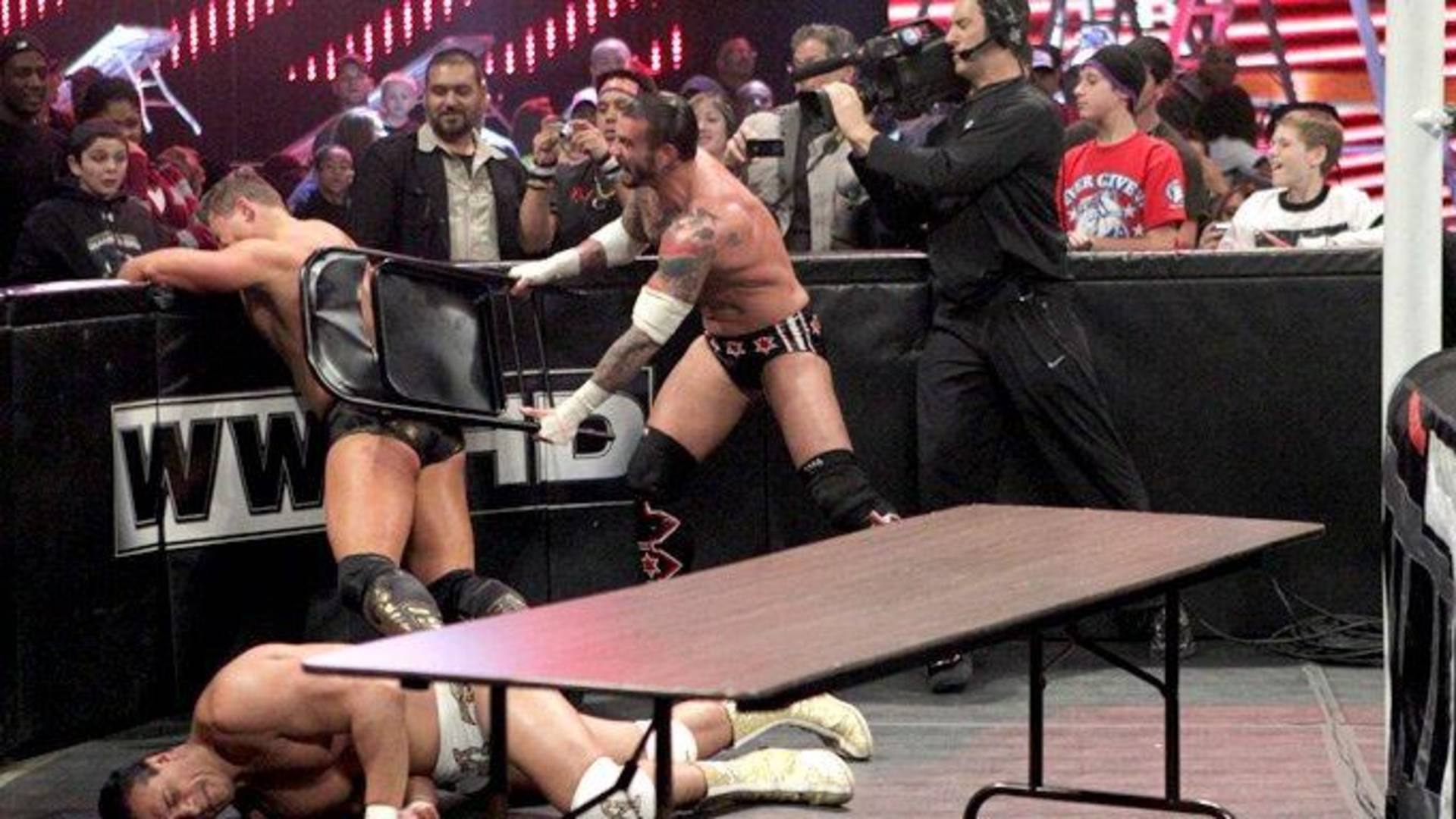 5- CM Punk vs. Alberto Del Rio and The Miz (TLC 2011)