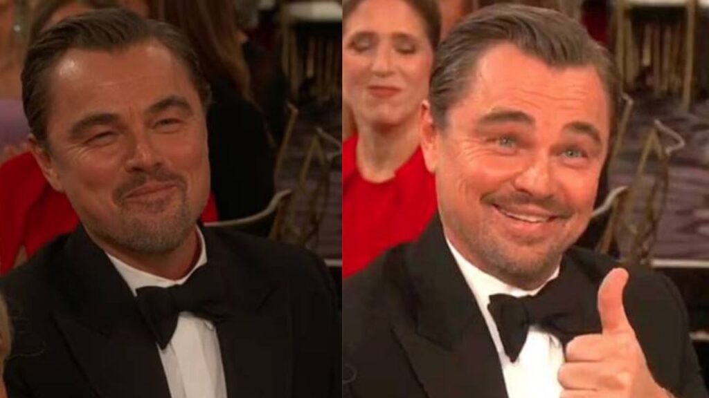 Leonardo DiCaprio's reaction