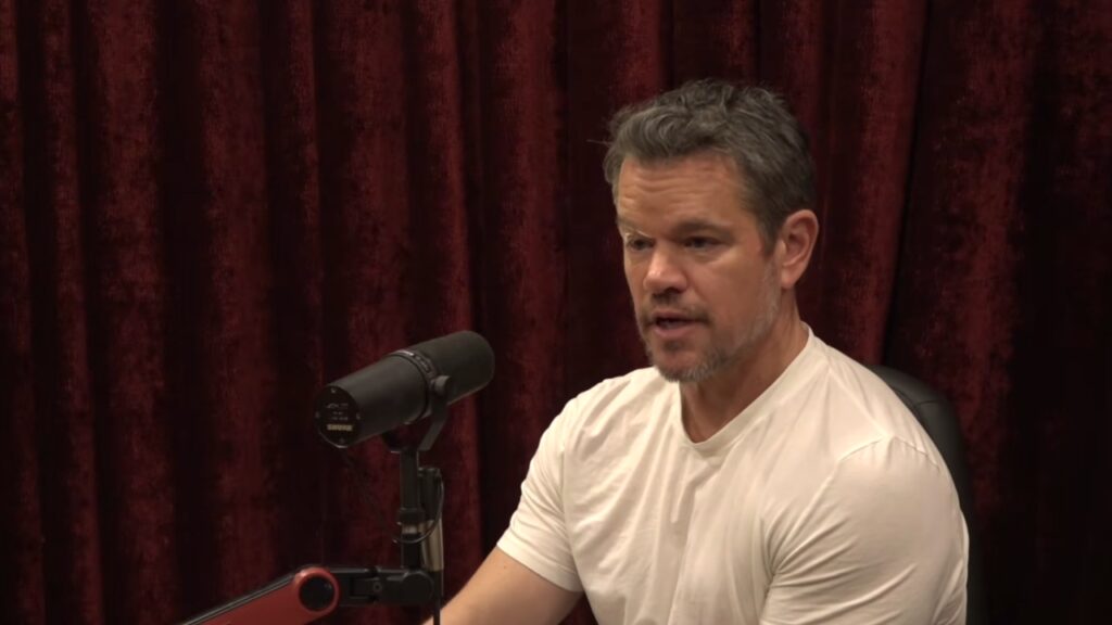 Matt Damon on Joe Rogan's podcast (Image: The Joe Rogan Experience)