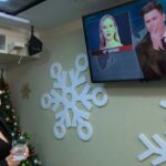 Colin Jost and Scarlett Johansson