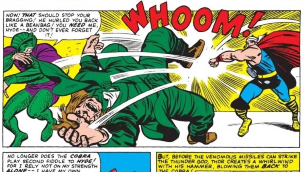 Thor vs King Cobra (Image: Marvel)