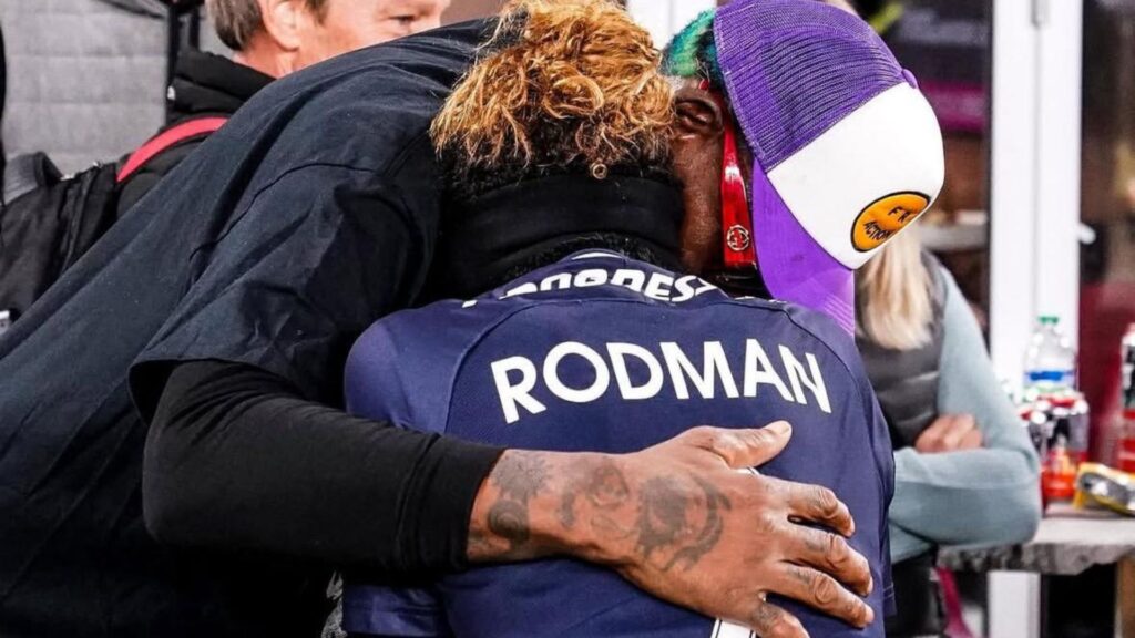 Dennis Rodman with Trinity Rodman