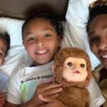Serena Williams with her daughters
