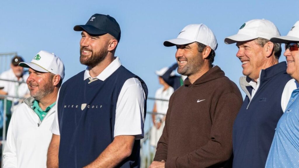 Travis Kelce and Scottie Scheffler