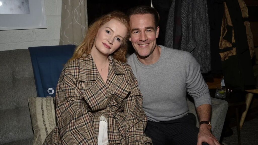 James Van Der Beek with wife