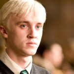 Draco Malfoy in the films (Image: Warner Bros)