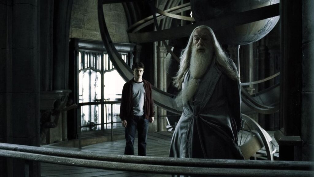 Tower Scene of Dumbledore in Harry Potter
