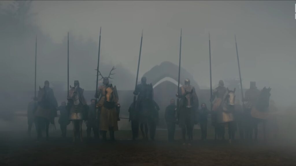 The trial of seven Baelor Targaryen in 'A knight of the seven kingdoms' (Image: HBO)