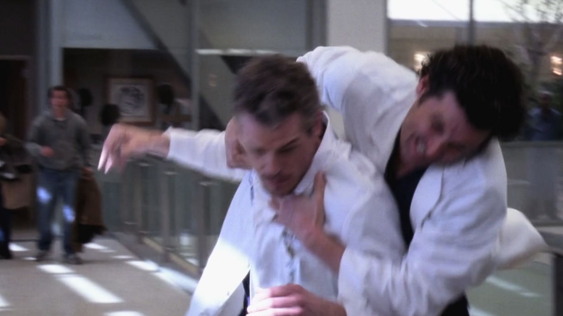 Mark Takes Derek’s Punches for Lexie