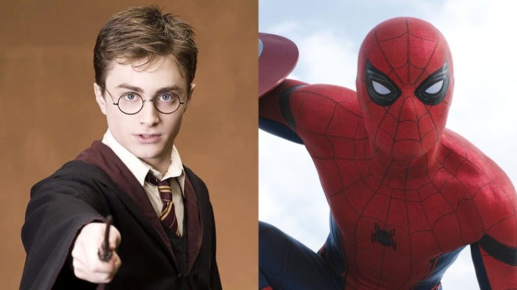 Radcliffe as Harry Potter, Hollan as Spider-Man (Image: Marvel, Warner Bros)