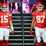 Travis Kelce and Patrick Mahomes