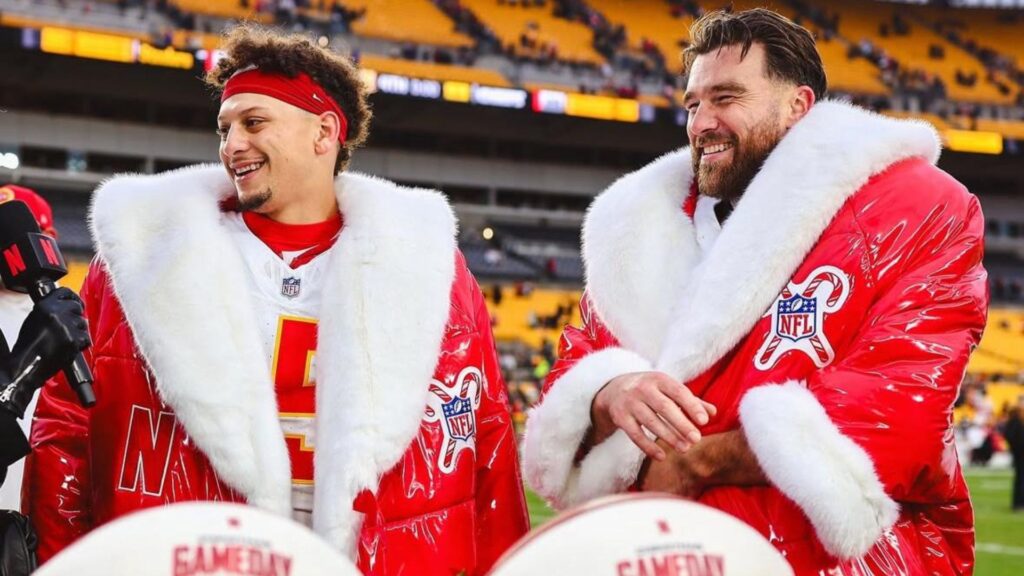 Travis Kelce and Patrick Mahomes