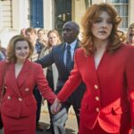 Natalie Dormer as Sarah Ferguson and Mia McKenna-Bruce as Jane Andrews in The Lady