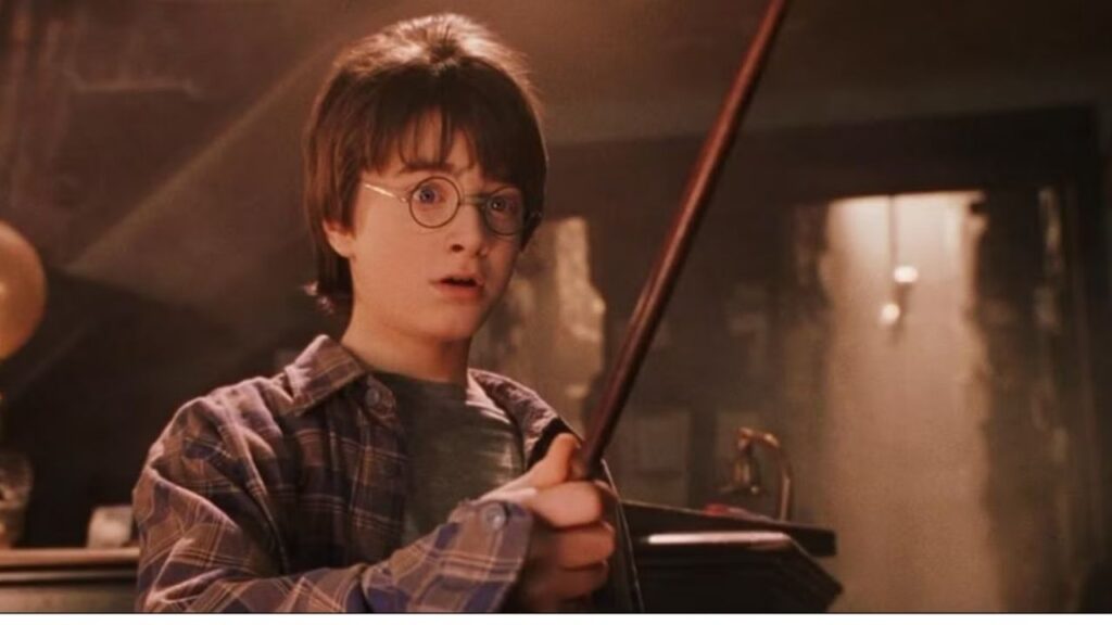Daniel Radcliffe as Harry Potter in 'Harry Potter and The Philosopher's Stone'