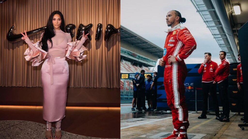 Kim Kardashian and Lewis Hamilton