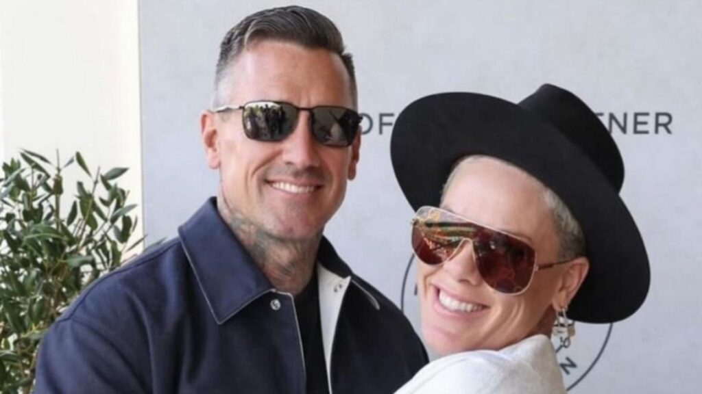 Pink Hart and Carey Hart