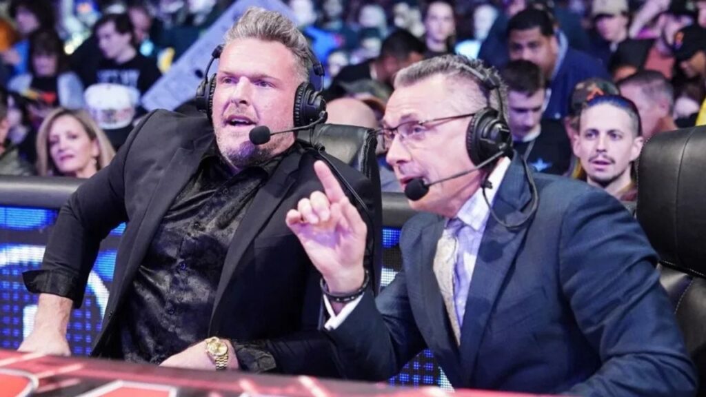 Pat McAfee and Michael Cole