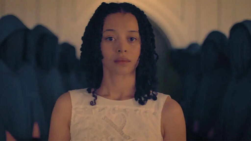 Chase Infiniti in The Testaments (Image: MGM Television)