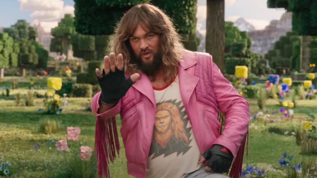 Jason Momoa in A Minecraft Movie (Image: Warner Bros.)