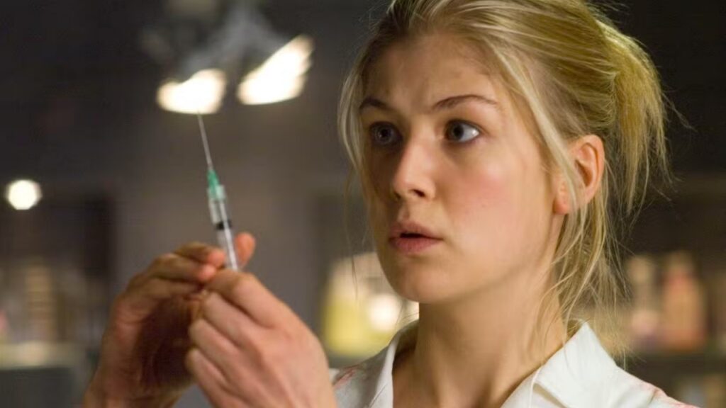 Rosamund Pike in 'Doom' (Image: Universal Pictures)
