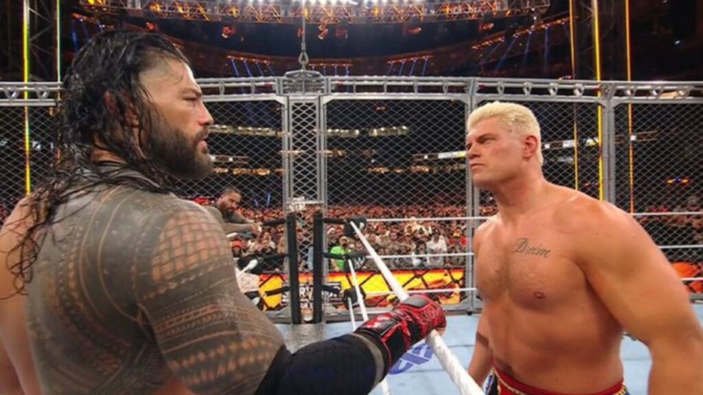 Cody Rhodes and Roman Reigns had an intense face-off at Survivor Series