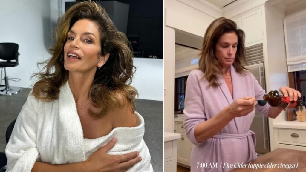 Cindy Crawford's morning rituals sparked a huge debate on the internet